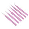 ZHIQISHI Tweezer Set.6pcs Tweezer Set.Set Stainless Steel Anti Static Precision Tweezer Set.for Craft/Jewelry/Electronics/Laboratory Hand Tool Set Precision Tweezer Set.Set (Size : Blue) view 1