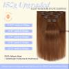 Full Shine Ginger Clip in Hair Extensions 20 Inch Ginger Human Hair Extensions Clip ins for Festivals for Volume for Highlights 150 G 7 Pcs view 2
