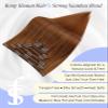 Full Shine Ginger Clip in Hair Extensions 20 Inch Ginger Human Hair Extensions Clip ins for Festivals for Volume for Highlights 150 G 7 Pcs view 4