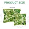 2 Pcs Pocket Cosmetic Bag, Green Froggy Pattern Self-Closing Shrapnel Makeup Bag No Zipper Small Makeup Pouch for Mini Travel Storage for Cosmetics Headphones Jewelry Organizer view 2