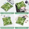 2 Pcs Pocket Cosmetic Bag, Green Froggy Pattern Self-Closing Shrapnel Makeup Bag No Zipper Small Makeup Pouch for Mini Travel Storage for Cosmetics Headphones Jewelry Organizer view 4