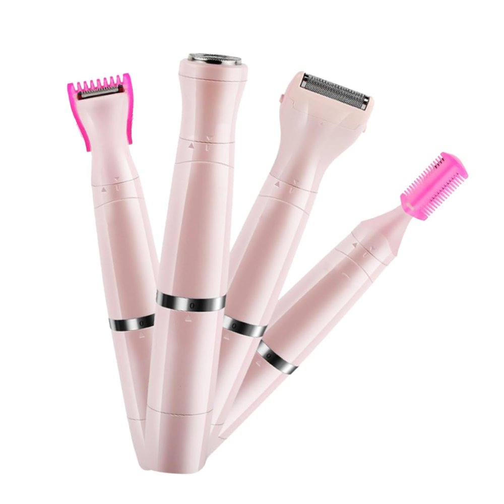Hoement 1pc Electric Shaver for Women Armpit Shaving Device Painless Body Hair Trimmer USB Rechargeable for Sensitive Skin Pink