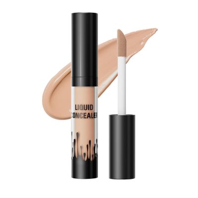 Long-Lasting Full Coverage liquid Concealer  Color Correcting Concealer for Dark Circles, Acne, Blemishes  Lightweight, Buildable Formula for All Skin Types (04# Tan, 0.1 Fl Oz)