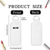 120 Pcs Sublimation Lipstick Holder Keychain with Key Ring Heat Transfer Blank Travel Keychain Small Items Organizer for Women Travel Supplies view 2