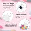 120 Pcs Sublimation Lipstick Holder Keychain with Key Ring Heat Transfer Blank Travel Keychain Small Items Organizer for Women Travel Supplies view 4