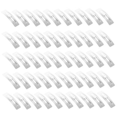 VINTORKY 100pcs DIY Hair Clips Girl Hair Accessories Blank Snap Hair Clip for Crafts BB Clip Accessories