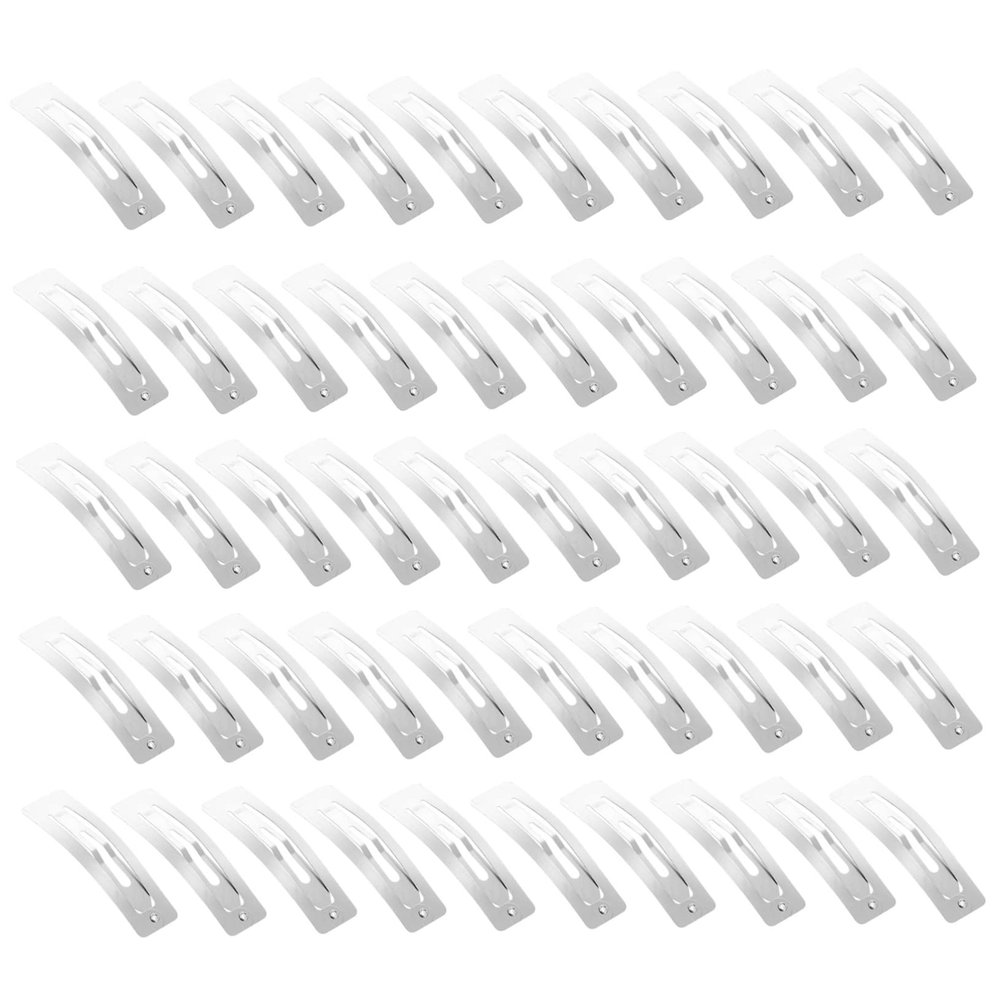 VINTORKY 100pcs DIY Hair Clips Girl Hair Accessories Blank Snap Hair Clip for Crafts BB Clip Accessories