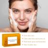2PCS Lemon Turmeric Kojic Soap Bar,Turmeric Soap Bar for Face  Body, Gentle Exfoliating, Turm-eric Handmade Soap for All Skin Types view 2