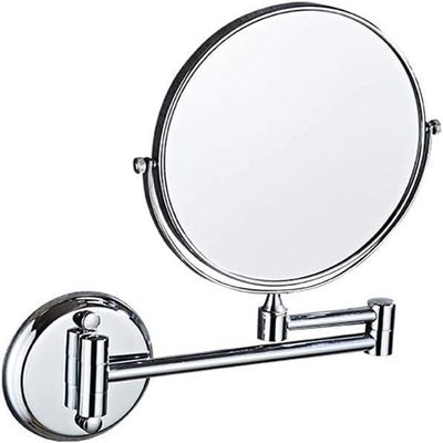 Beauty Double Mirror Swivel Magnification Punch Free Antirust Bathroom Mirror Flexible Detachable Waterproof