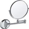 Beauty Double Mirror Swivel Magnification Punch Free Antirust Bathroom Mirror Flexible Detachable Waterproof view 1