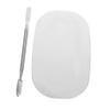 Beatifufu Makeup Artist Essential Stainless Steel Mixing Palette Spatula Foundation Palette Nail Table for Blending Concealer Manicures view 1
