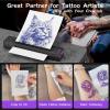 2026 Newly Upgraded Wireless Tattoo Transfer Template Printer, hot Tattoo Machine with 20 Transfer Papers, Tattoo Printer kit for Tattoo Artists and Beginners view 4