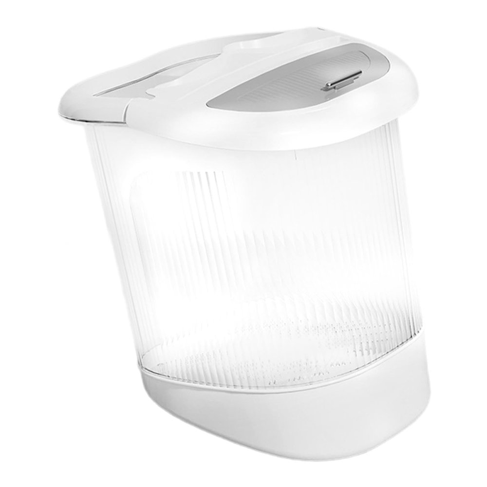 FashionCha Foot Soaking Tub Foot Soaking Bath Basin Massager Ergonomic Foot Bath for Dry Cracked, Feet, White with lid