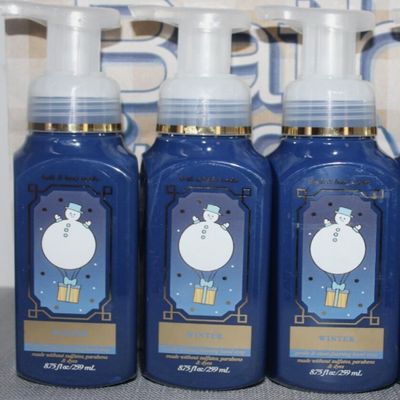 3 WINTER GENTLE FOAMING HAND SOAP bath body 8.75 FL OZ