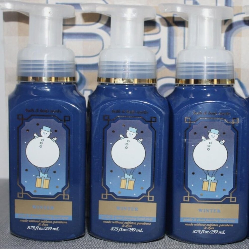 3 WINTER GENTLE FOAMING HAND SOAP bath body 8.75 FL OZ