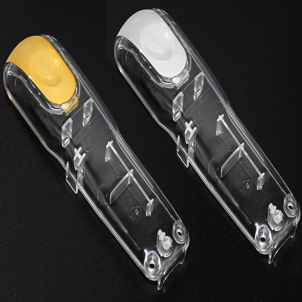 Anrom Hair Clipper Transparent Cover, DIY Replacement Clipper Protective Cover for Wahl 5 Star Magic Clip Clipper # 8148 Transparent Shell (Gold and Silver)