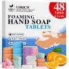 USKICH 48 Pack Foaming Hand Soap Tablet - Eco Friendly Cleaning Products,Variety Scents Refills Soap Tablets (48x8 Fl oz bottles) view 1