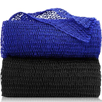 Authentic African Exfoliating Net Body Scrub - Real African Bath Sponge - Long Rag Net Shower Scrubber