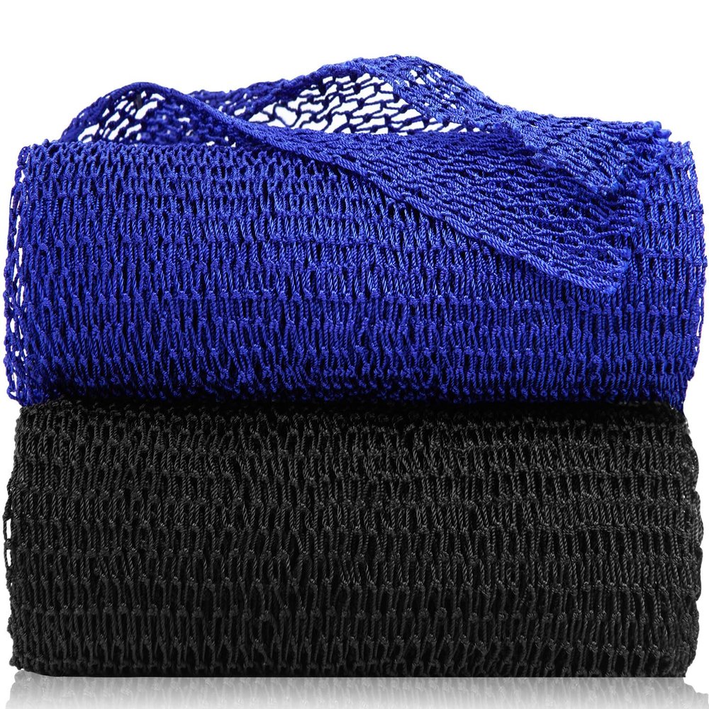 Authentic African Exfoliating Net Body Scrub - Real African Bath Sponge - Long Rag Net Shower Scrubber