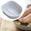 Kokiya Foot Bath Tub Foot Basin Lightweight Foot Soaking Tub Foot Bath Soak Tub for Soaking Feet Men Dry Cracked Feet Adults Women, Gray view 3