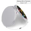 QWJKM Makeup Mirror Fruits and Butterflies Vanity Mirror 1X/2X Magnifying Mirror Compact Travel Makeup Mirror for Handbag Pocket Wallet, Portable, Folding, Handheld 2.4 Inch view 2