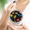 QWJKM Makeup Mirror Fruits and Butterflies Vanity Mirror 1X/2X Magnifying Mirror Compact Travel Makeup Mirror for Handbag Pocket Wallet, Portable, Folding, Handheld 2.4 Inch view 4