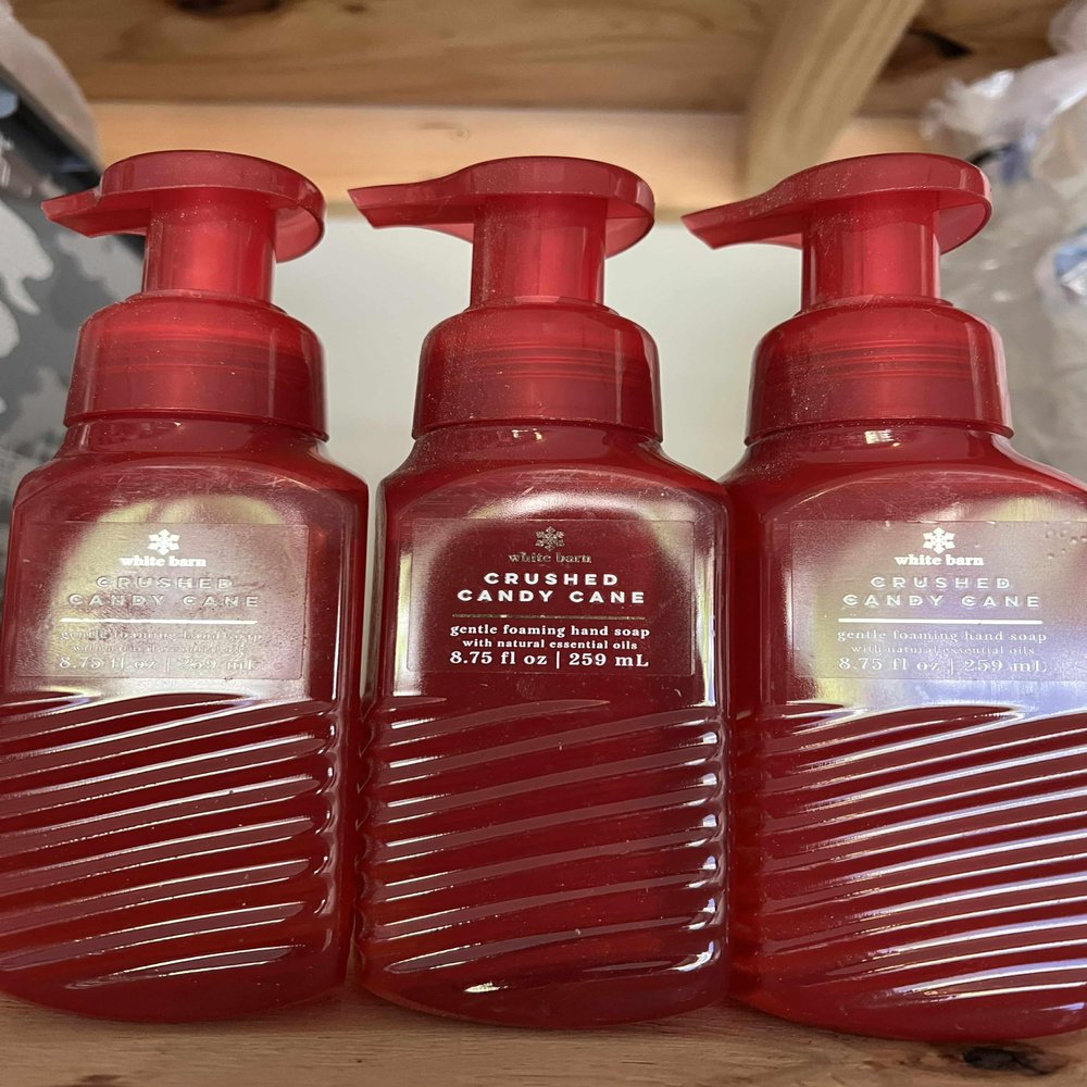 3 Crush Candy Cane Gentle Foaming Hand Soap bath & body soap