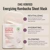 varuza EWG Verified Kombucha Sheet Mask Lyocell 3D Snow Crystal Sheet Fermented Bifida 20 Harsh Chemicals Free Clean & Radiant Skin 10 Count view 2