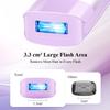 Xsoul IPL Laser Hair Removal with Cooling, Painless Hair Removal Device for Women & Men, At-Home Permanent Hair Removal, Ideal for Armpits, Legs, Face & Bikini, Purple view 2