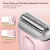 Akunbem Electric Razors for Women - Mini Bikini Trimmer for Women - Electric Shavers for Pubic Hair Legs Arm & Body - Painless Electric Hair Removal Device Cordless Wet & Dry Use Pink 1 Pack view 4