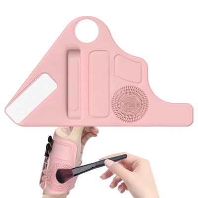 Silicone Makeup Wrist Strap,Silicone Soft Mixing Palette Wrist Strap | Multifunctional Mixing Tools with Makeup Brush Storage, Cosmetic Applicator for Salon