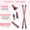 12 Pcs Eyeshadow Smudge Brush 2 in 1 Eye Shadow Brushes, Concealer Makeup Brush Foundation Makeup Applicator for Blending Eye Shadow Liner view 2