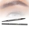 2 in 1 Eyebrow Microblading Pen, 4-Tipped Precise Brow Pen, 3D Waterproof Microblading Eyebrow Pen, Eyebrow Pencil Contouring Pen, Smudge-Proof Eyebrow Makeup, Eye Brow Pencils for Women (Gray) view 1