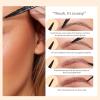 2 in 1 Eyebrow Microblading Pen, 4-Tipped Precise Brow Pen, 3D Waterproof Microblading Eyebrow Pen, Eyebrow Pencil Contouring Pen, Smudge-Proof Eyebrow Makeup, Eye Brow Pencils for Women (Gray) view 4