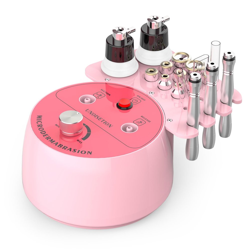 Diamond Microdermabrasion Machine Professional for Facial UNOISETION 3 in 1 Home Microdermabrasion Machine for Skin Exfoliating, Blackhead Removal, Spray Facial Moisturizing