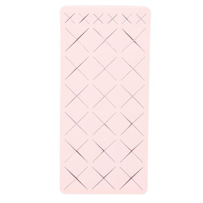 24 Slots silicone Lipstick Holder Makeup Brush Organizer Cosmetic Display Case For Lipstick & Jewelry Storage (Pink)
