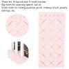 24 Slots silicone Lipstick Holder Makeup Brush Organizer Cosmetic Display Case For Lipstick & Jewelry Storage (Pink) view 3