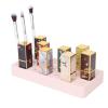 24 Slots silicone Lipstick Holder Makeup Brush Organizer Cosmetic Display Case For Lipstick & Jewelry Storage (Pink) view 4