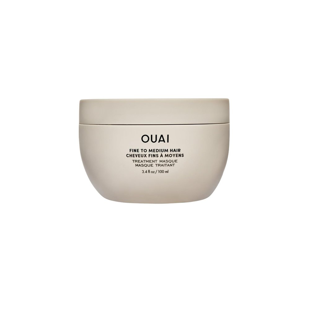 OUAI Fine to Medium Hair Treatment Masque - Mask for Hair Repair, Hydration and Shine - With Shea Butter, Keratin and Panthenol - Paraben, Phthalate and Sulfate Free (3.4 Oz)
