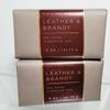 2 pack For Men Shea Butter Cleansing Bar soap 5 oz each Men's Collection LEATHER & BRANDY view 1
