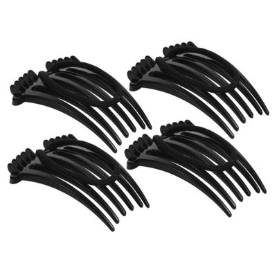 Beatifufu 4pcs Women Hair Side Combs Ponytail Holders Bridal Hair Comb for Side Wedding Engagement Prom