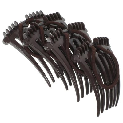 Gogogmee 4pcs Simple Design Ponytail Holders Hair Combs for Women Hair Styling Accessories
