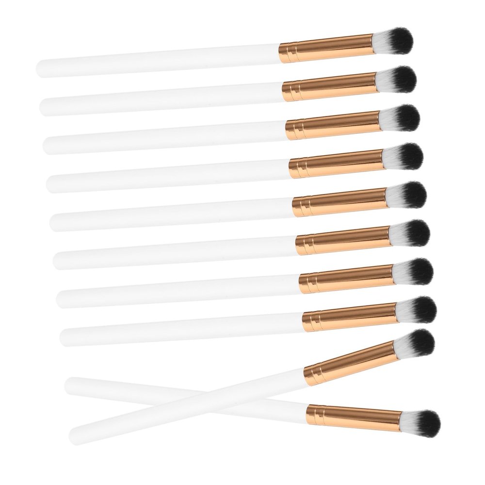 Didiseaon 10pcs Eye Makeup Brush Precision Eyeshadow Applicators for Effortless Eye Contouring and Blending Compact and Lightweight Design for Travel and Daily Use