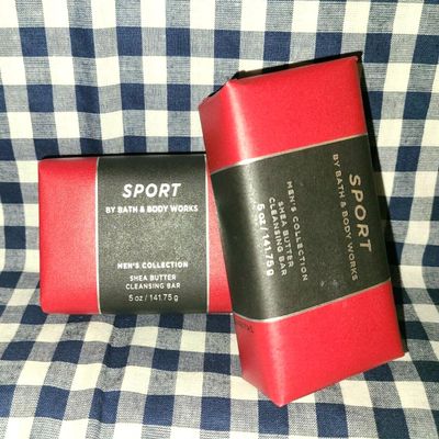 2 pack For Men Shea Butter Cleansing Bar soap 5 oz each Men's Collection SPORT