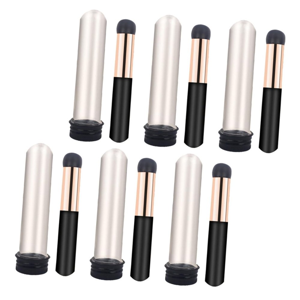 BIUDECO 6pcs Lip Brush Applicators for Women Portable Lip Gloss and Lipstick Tool with Ergonomic Design for Easy Application for Makeup Enthusiasts and Daily Use
