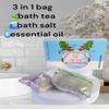 Bath Tea Holiday Mess Free/Bath Salt Tea Soak/100% Natural & Pure/Made in USA/Bathtub Tea/Mint & Lavender/Foot Soak/Shower Steamers/Gift for Her, Him, Gift for Christmas, New Year, Hanukkah, Selfcare view 4