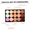 BIUDECO 2pcs Skin Scar Cover Concealer Shades Full Coverage Professional Makeup Palette view 4