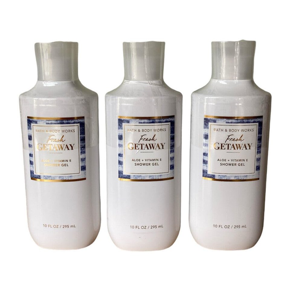 3 Fresh Getaway Yuzu Citrus bath body Shower Gel Aloe & Vitamin E