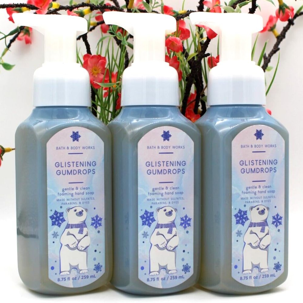 3 Glistening Gumdrops Gentle Foaming Hand Soap bath body