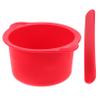 BIUDECO Silicone Wax Warmer Bowl Replacement Sturdy High-Temperature Waxing Bowl for Hair Removal Reusable 1 Set Wax Warmer Liner with Stick for Home Use view 1